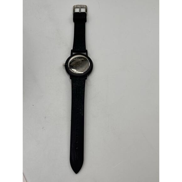 Kate Spade Morningside Black Dot Silicone Sporty Watch Style No. KSW1654 - Picture 8 of 8